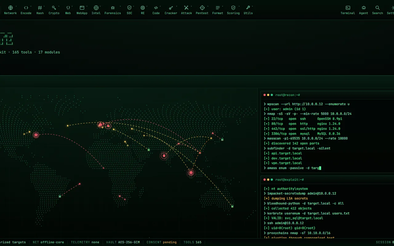 NullByte — Security Toolkit